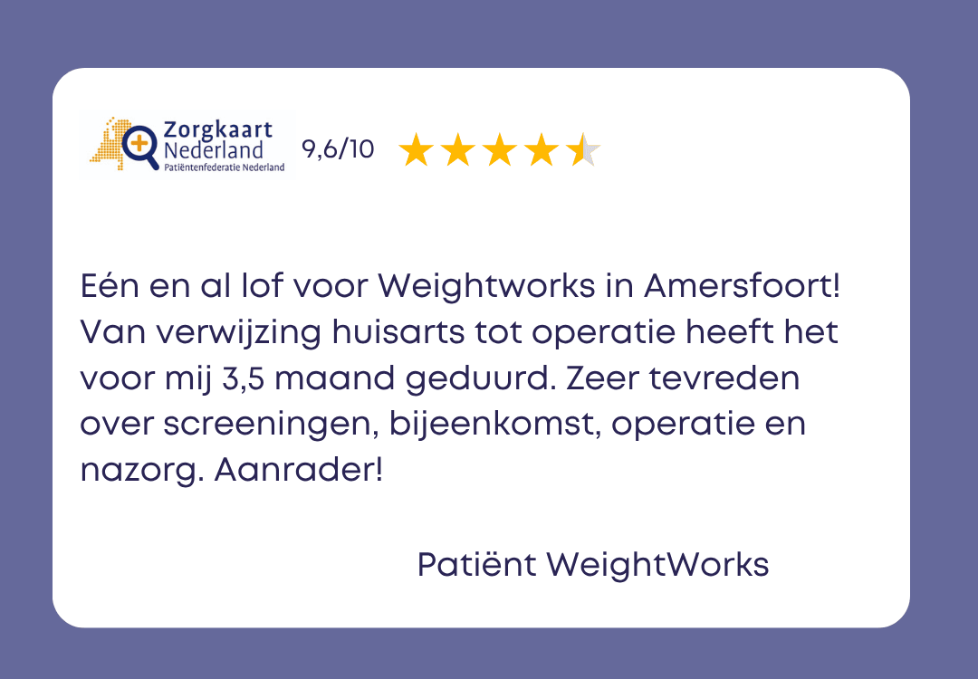 Ervaringen patienten Obesitas kliniek hengelo regio WeightWorks